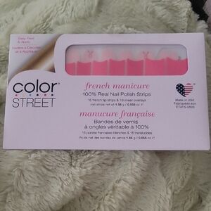Color Street French Manicure Nail Strips - Pink Breast Cancer Awareness